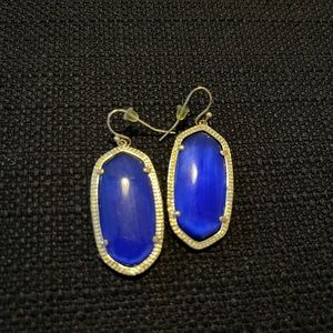 Kendra Scott Elle drop earrings - royal blue